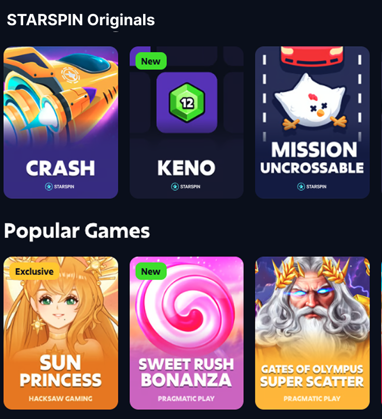 STARSPIN Games Collection